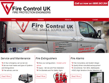 Tablet Screenshot of firecontroluk.com